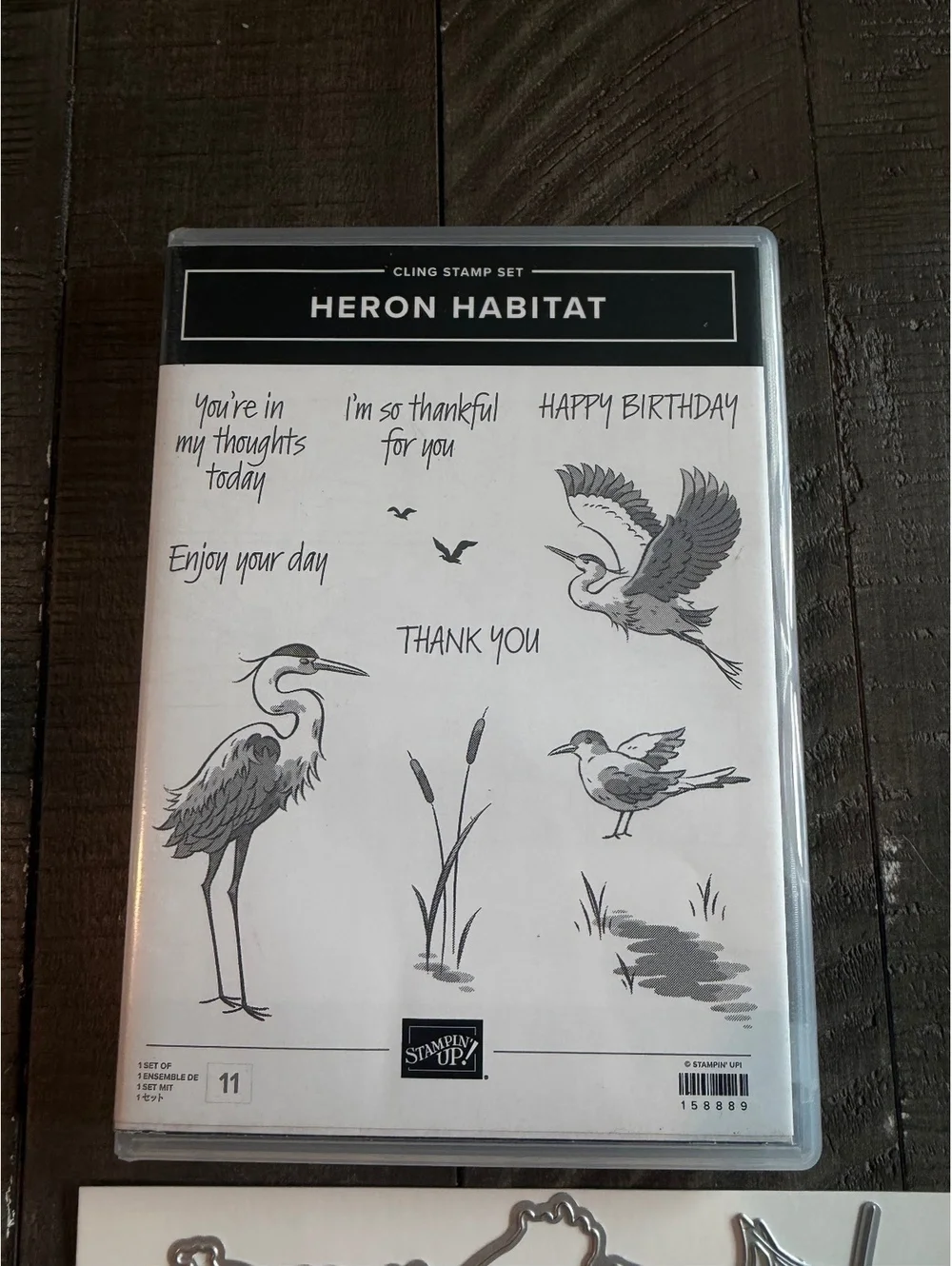 Stampin’ Up Heron Habitat stamp set and Heron Dies die cut set